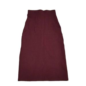 Maroon / burgundy pencil skirt